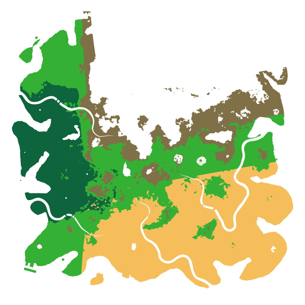 Biome Rust Map: Procedural Map, Size: 5000, Seed: 297697