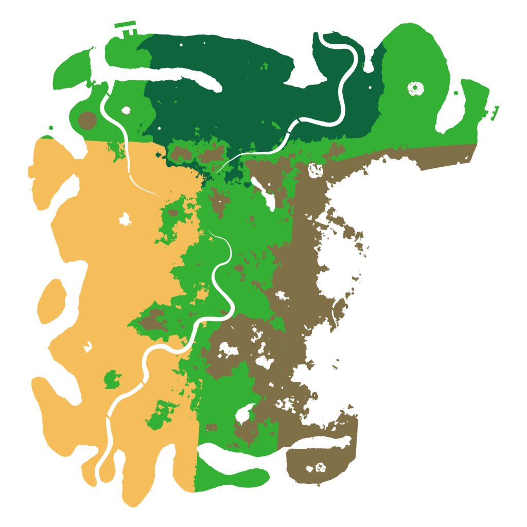 Biome Rust Map: Procedural Map, Size: 5000, Seed: 771339