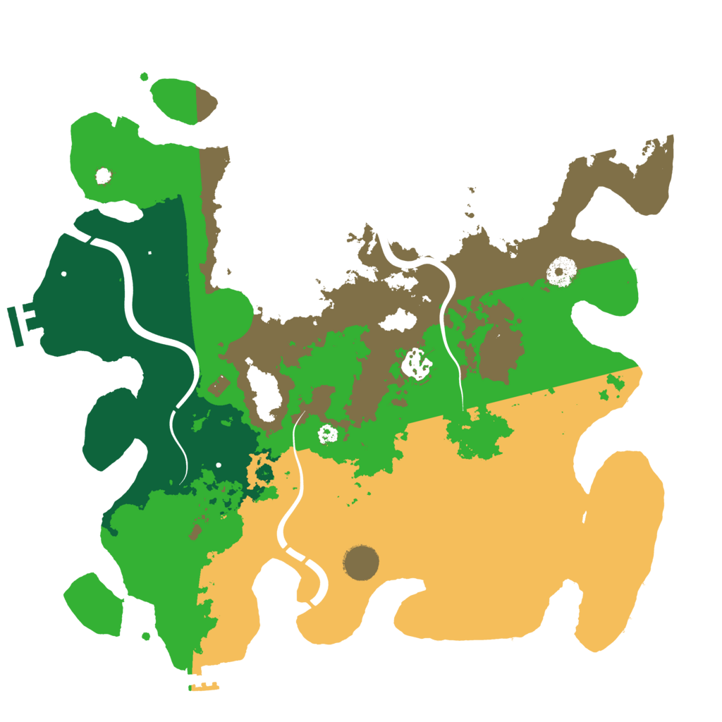 Biome Rust Map: Procedural Map, Size: 3615, Seed: 1