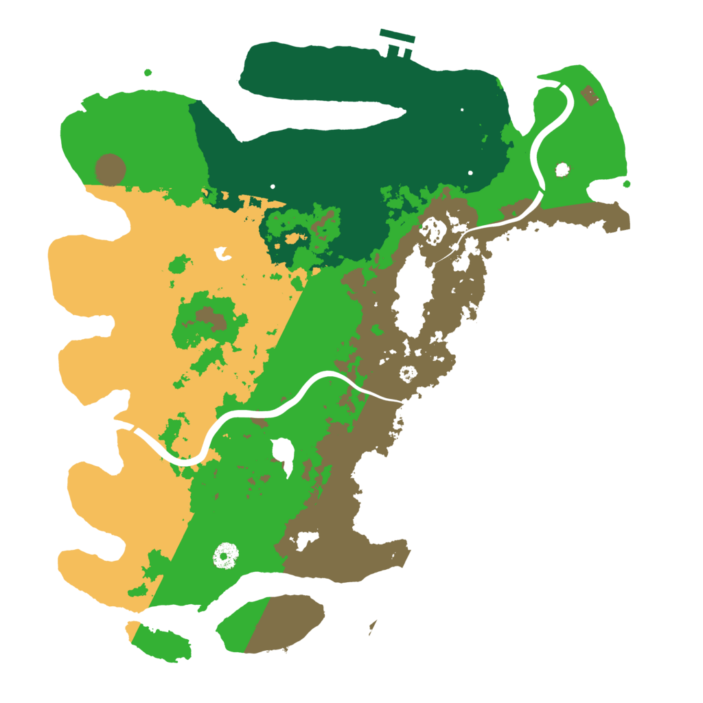 Biome Rust Map: Procedural Map, Size: 4000, Seed: 1350523548
