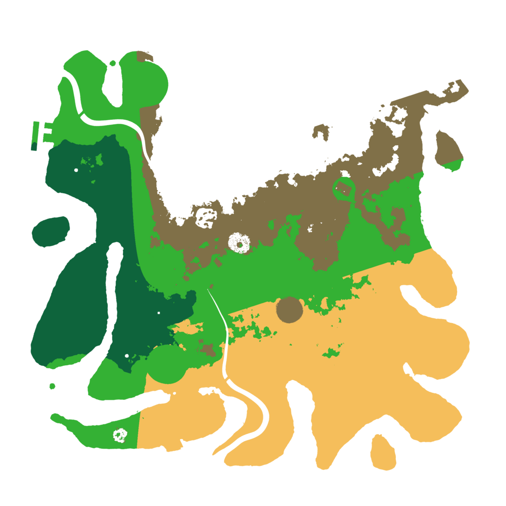 Biome Rust Map: Procedural Map, Size: 3500, Seed: 1766430533
