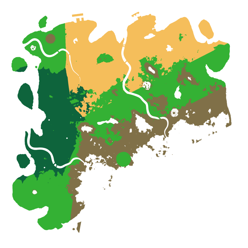 Biome Rust Map: Procedural Map, Size: 4500, Seed: 2134659109