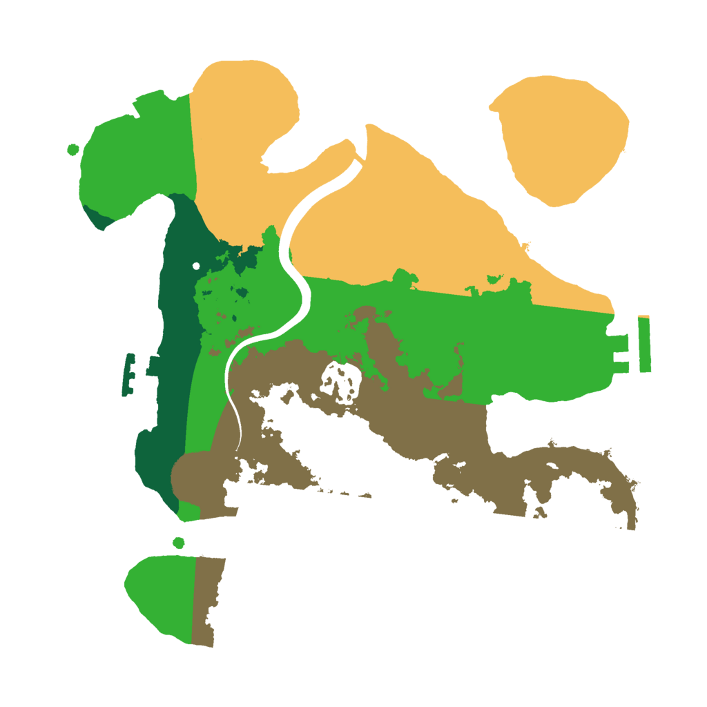 Biome Rust Map: Procedural Map, Size: 2500, Seed: 789340099