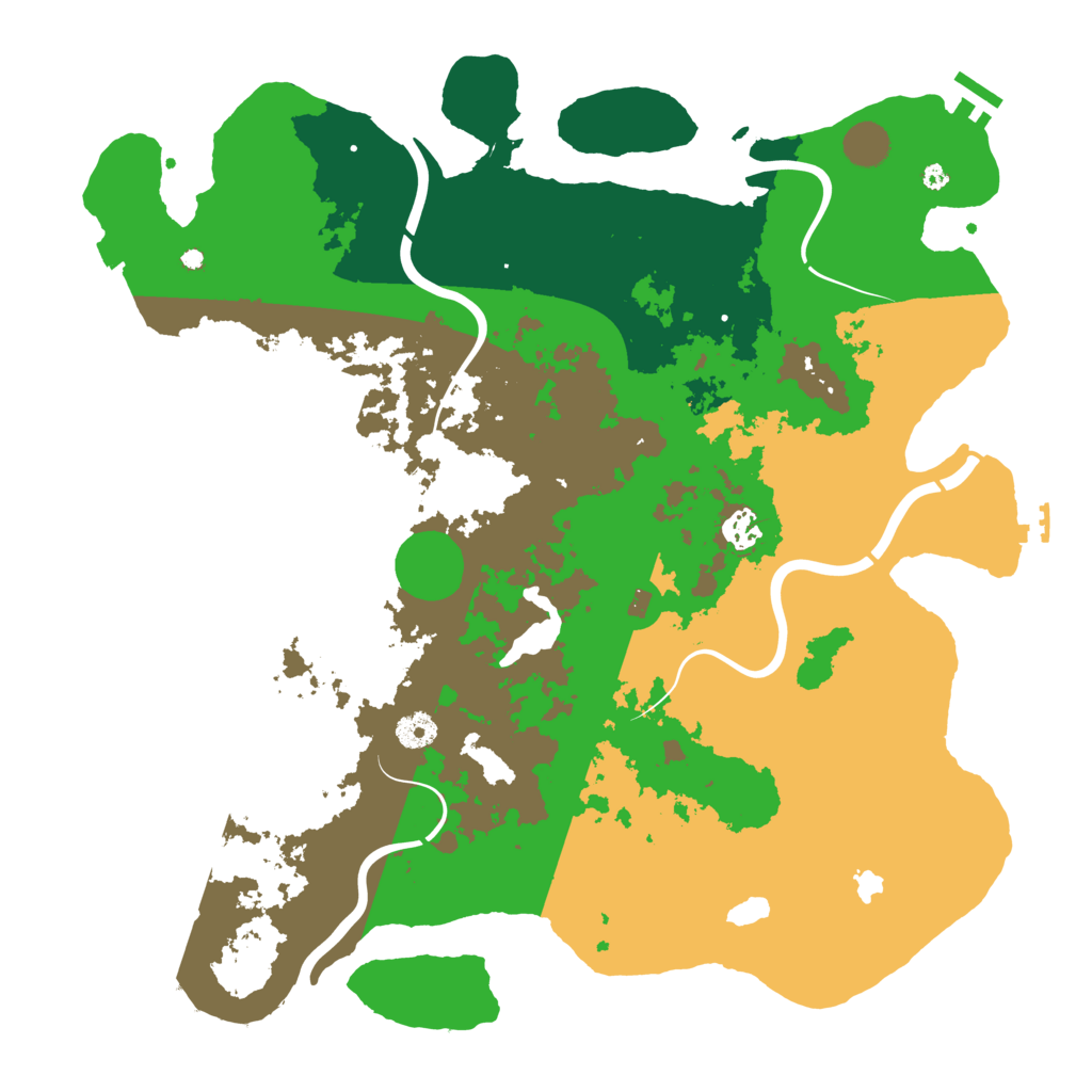 Biome Rust Map: Procedural Map, Size: 4200, Seed: 1453065186