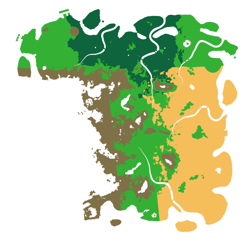 Biome Rust Map: Procedural Map, Size: 5000, Seed: 287031