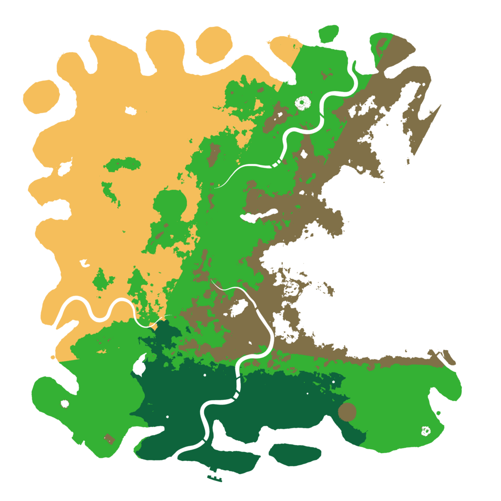 Biome Rust Map: Procedural Map, Size: 5000, Seed: 693219