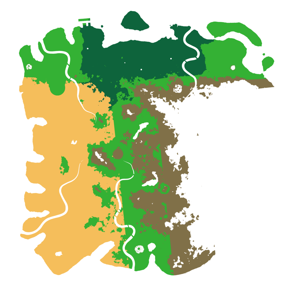 Biome Rust Map: Procedural Map, Size: 5000, Seed: 154812