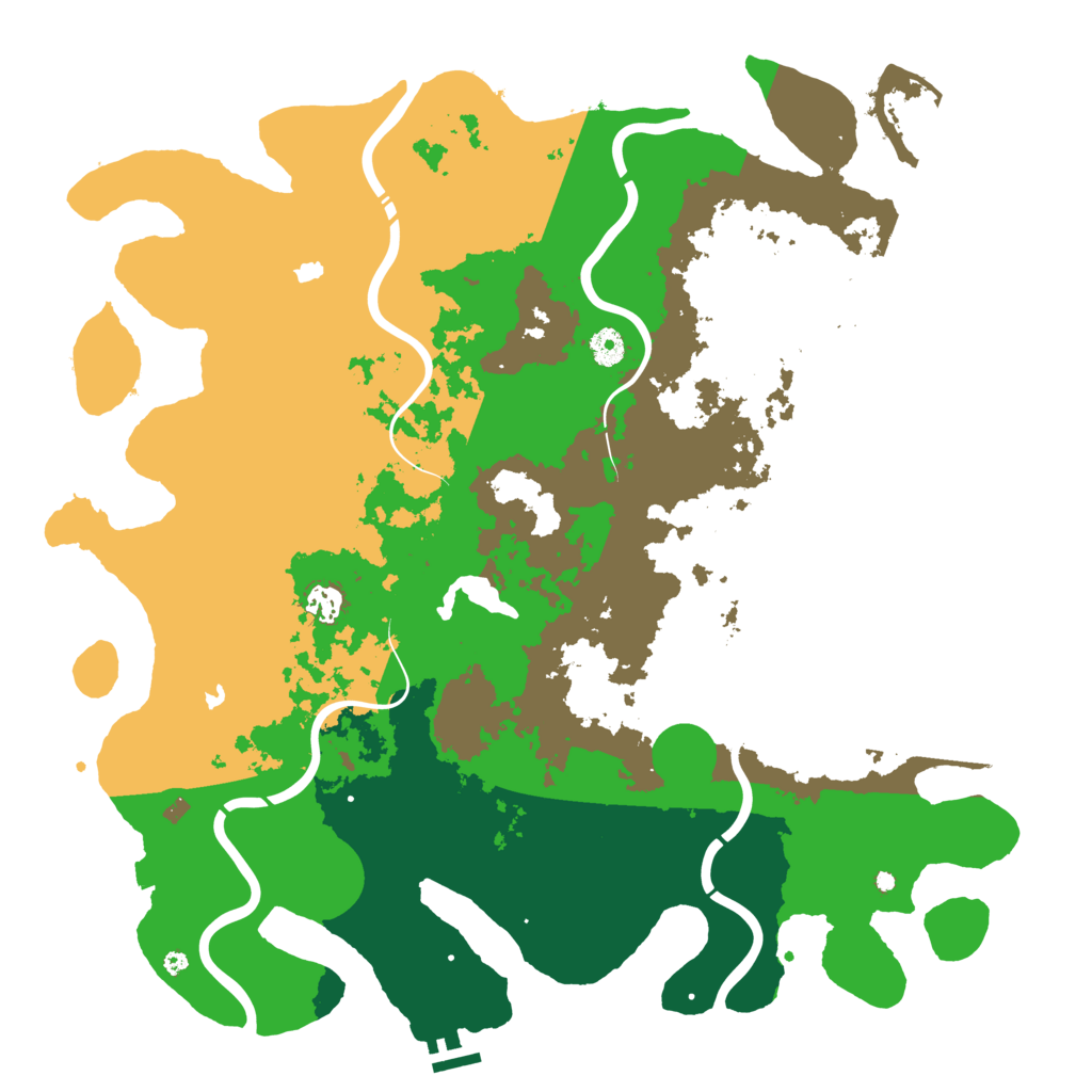 Biome Rust Map: Procedural Map, Size: 4500, Seed: 396491