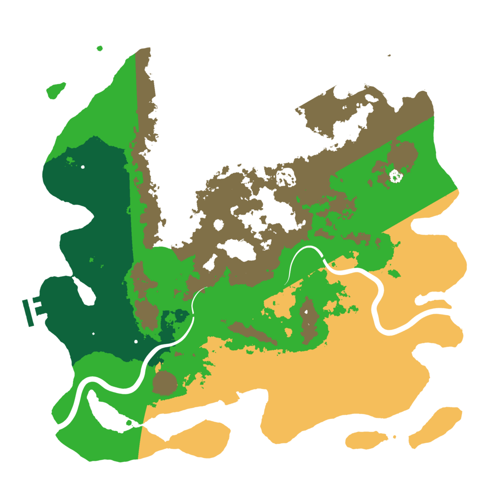 Biome Rust Map: Procedural Map, Size: 3700, Seed: 1887487591