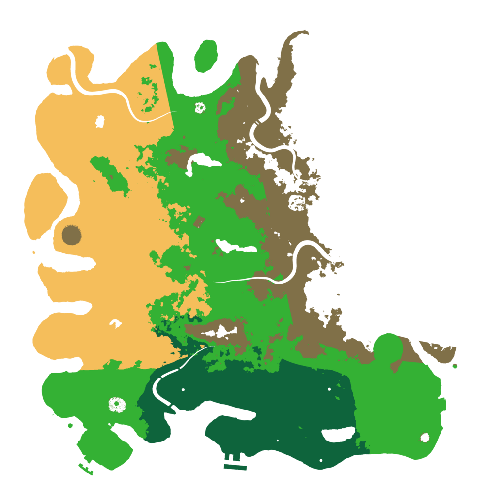 Biome Rust Map: Procedural Map, Size: 4500, Seed: 2097571256