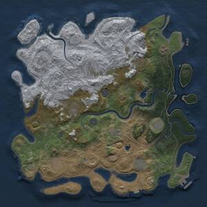 Thumbnail Rust Map: Procedural Map, Size: 4250, Seed: 384899975, 19 Monuments
