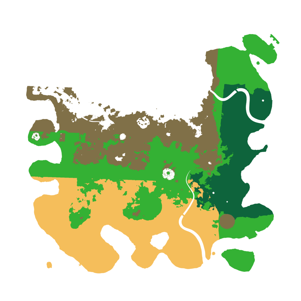 Biome Rust Map: Procedural Map, Size: 3750, Seed: 54935744
