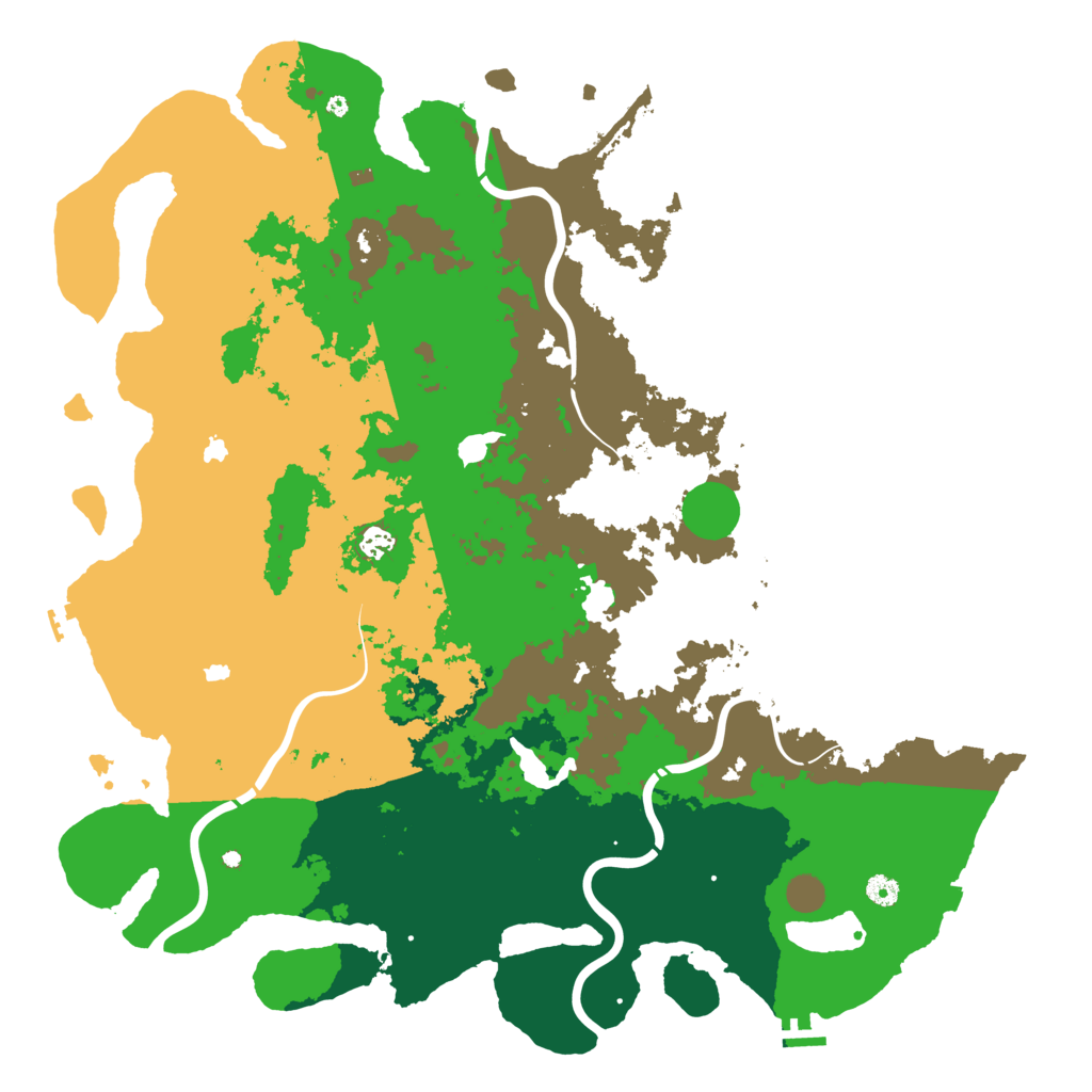Biome Rust Map: Procedural Map, Size: 5050, Seed: 72486