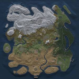 Thumbnail Rust Map: Procedural Map, Size: 4250, Seed: 1731120021, 19 Monuments