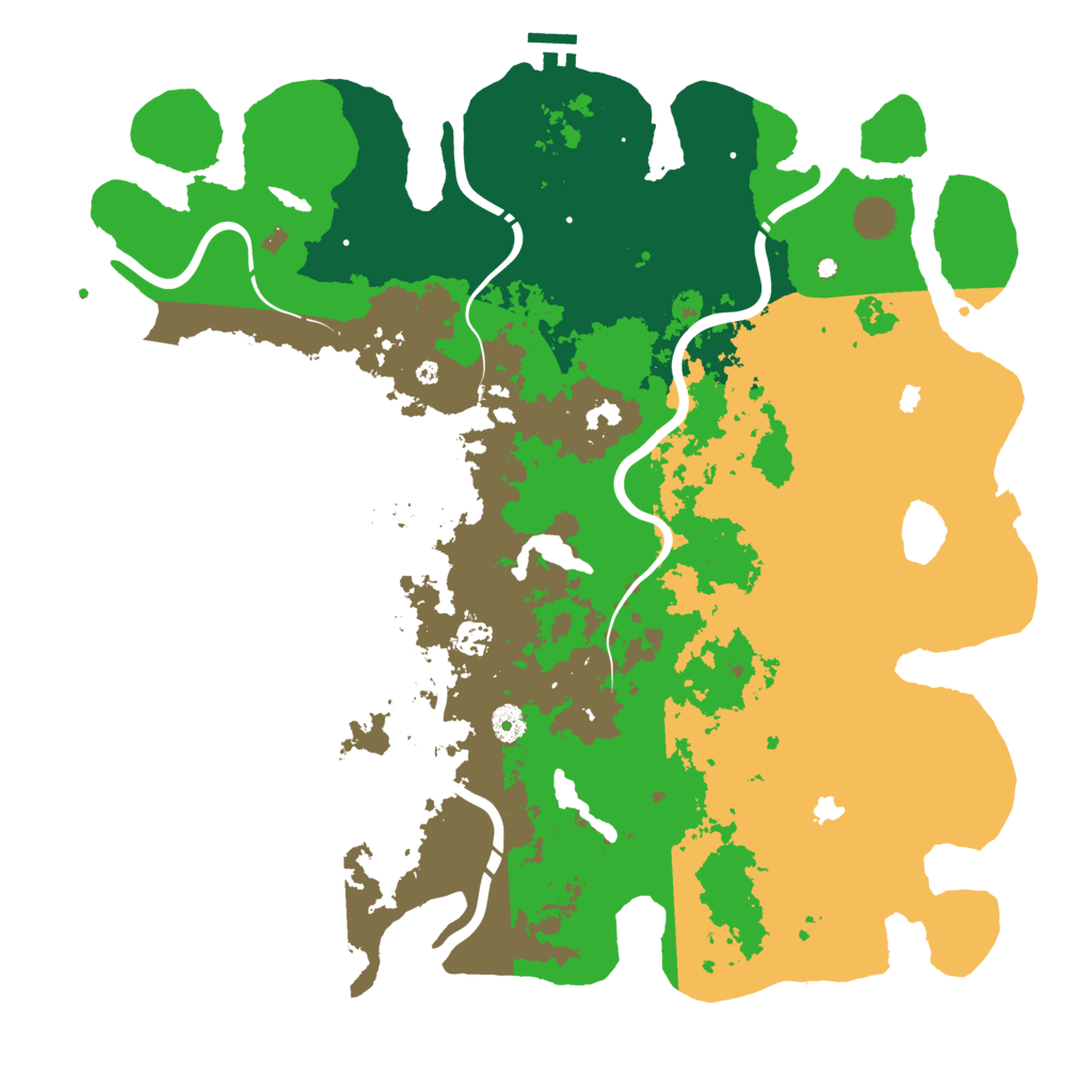 Biome Rust Map: Procedural Map, Size: 4500, Seed: 82555324