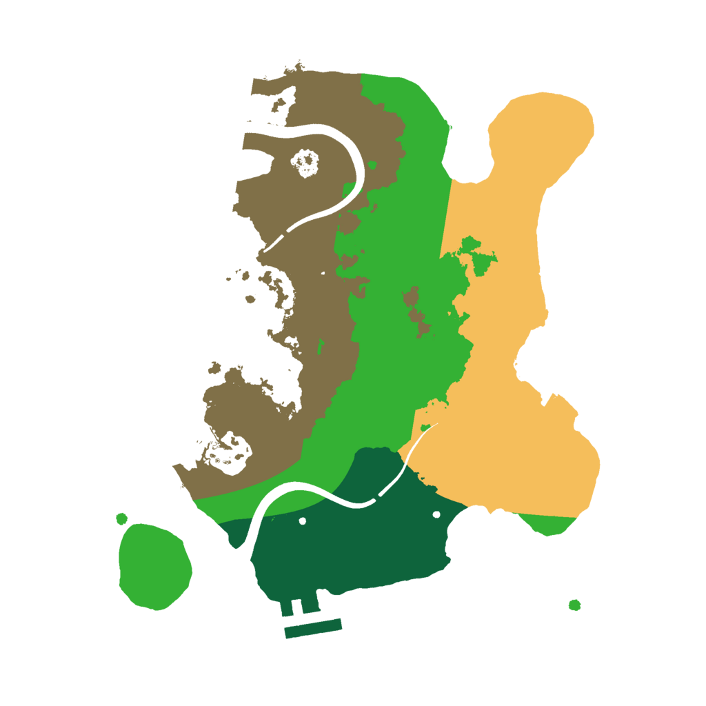Biome Rust Map: Procedural Map, Size: 2500, Seed: 1621377073