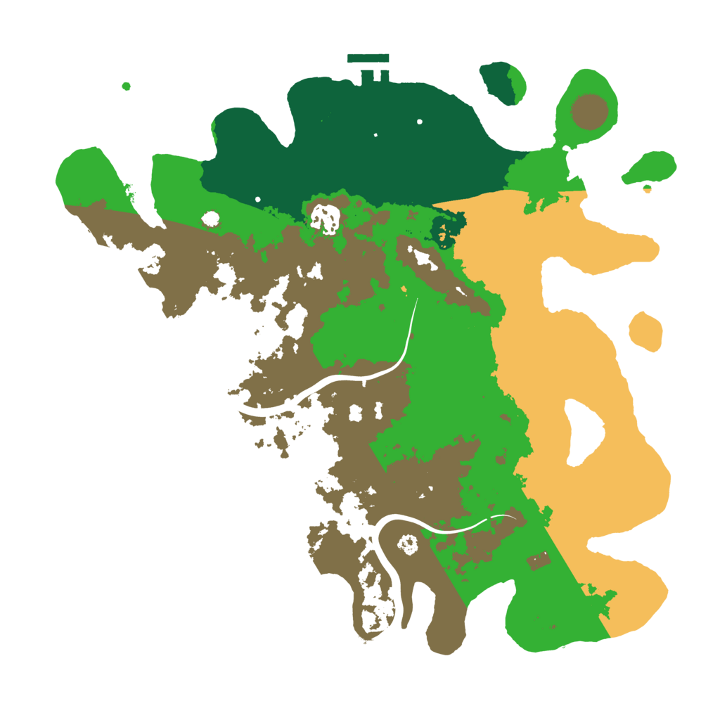 Biome Rust Map: Procedural Map, Size: 3500, Seed: 560169381