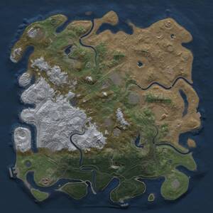 Thumbnail Rust Map: Procedural Map, Size: 4750, Seed: 1177961524, 19 Monuments