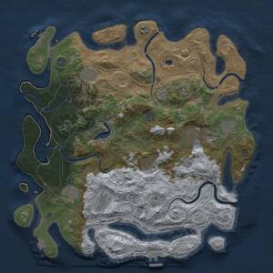 Thumbnail Rust Map: Procedural Map, Size: 4250, Seed: 15102026, 19 Monuments