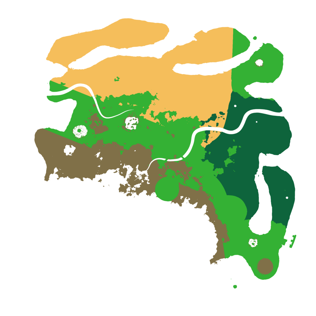 Biome Rust Map: Procedural Map, Size: 3500, Seed: 858417102