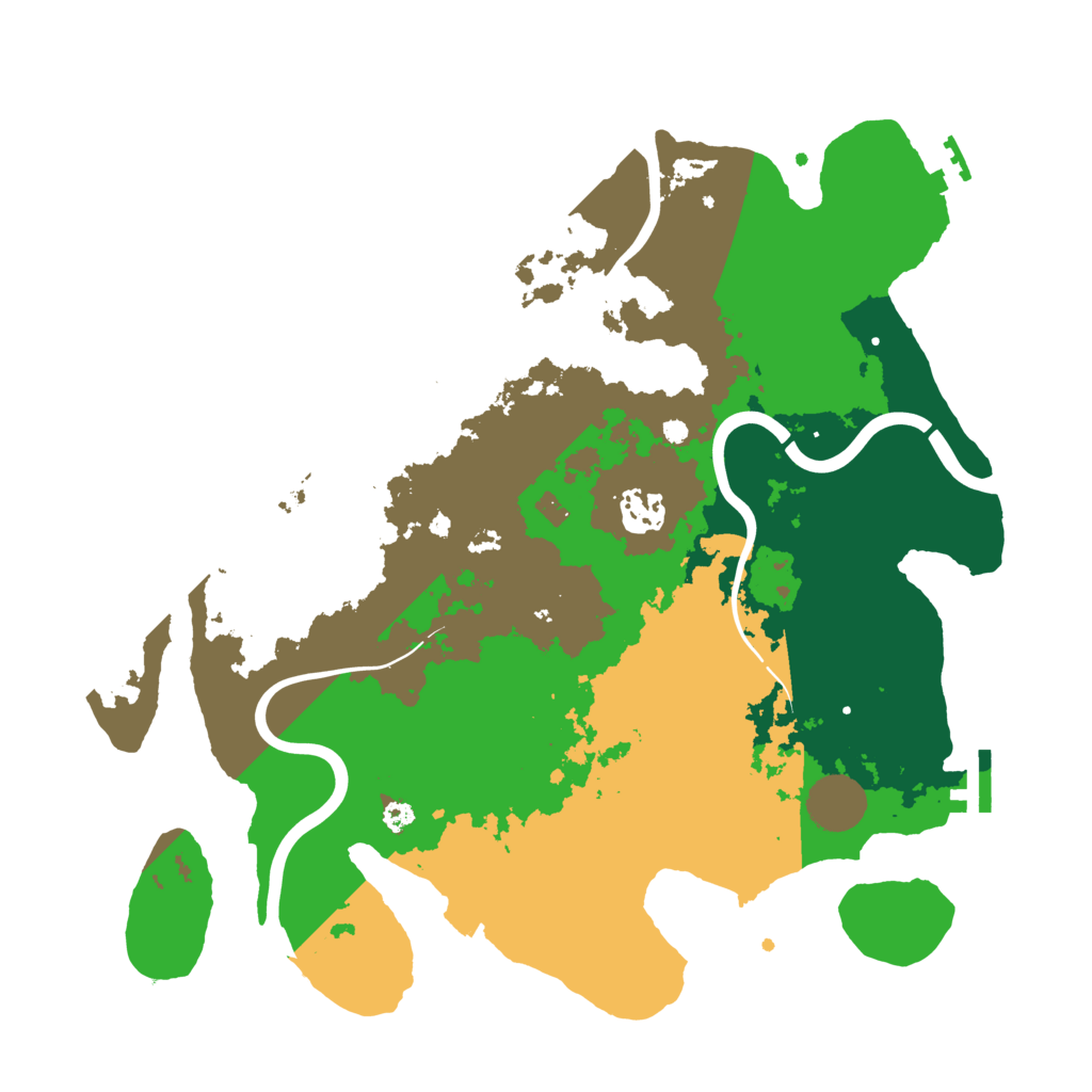 Biome Rust Map: Procedural Map, Size: 3500, Seed: 1305851288