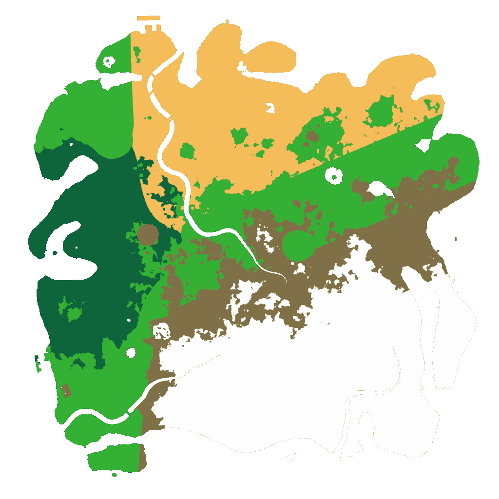 Biome Rust Map: Procedural Map, Size: 4250, Seed: 437001682