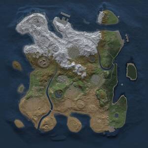 Thumbnail Rust Map: Procedural Map, Size: 3000, Seed: 58817882, 14 Monuments