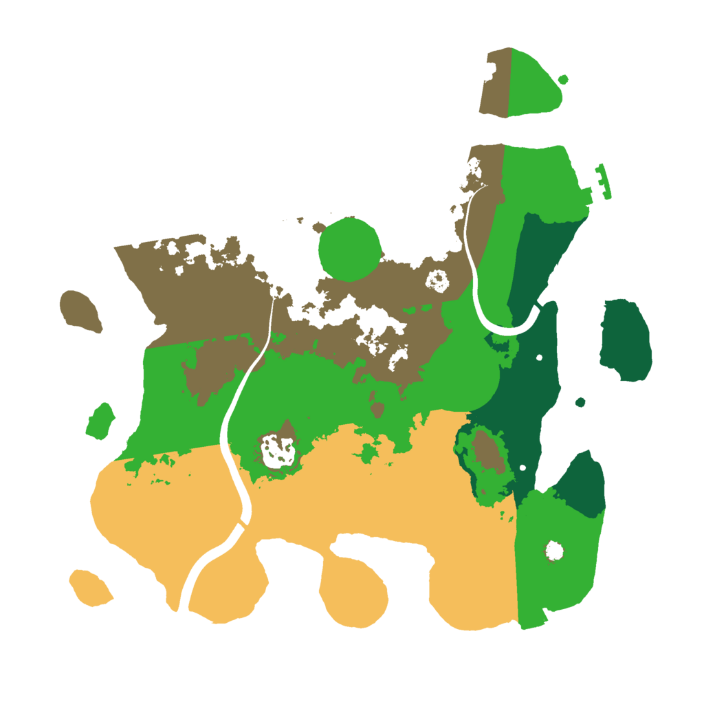Biome Rust Map: Procedural Map, Size: 3000, Seed: 58817882