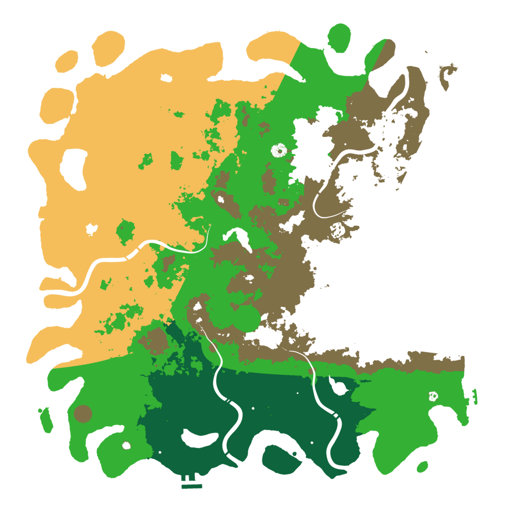 Biome Rust Map: Procedural Map, Size: 5000, Seed: 3587689