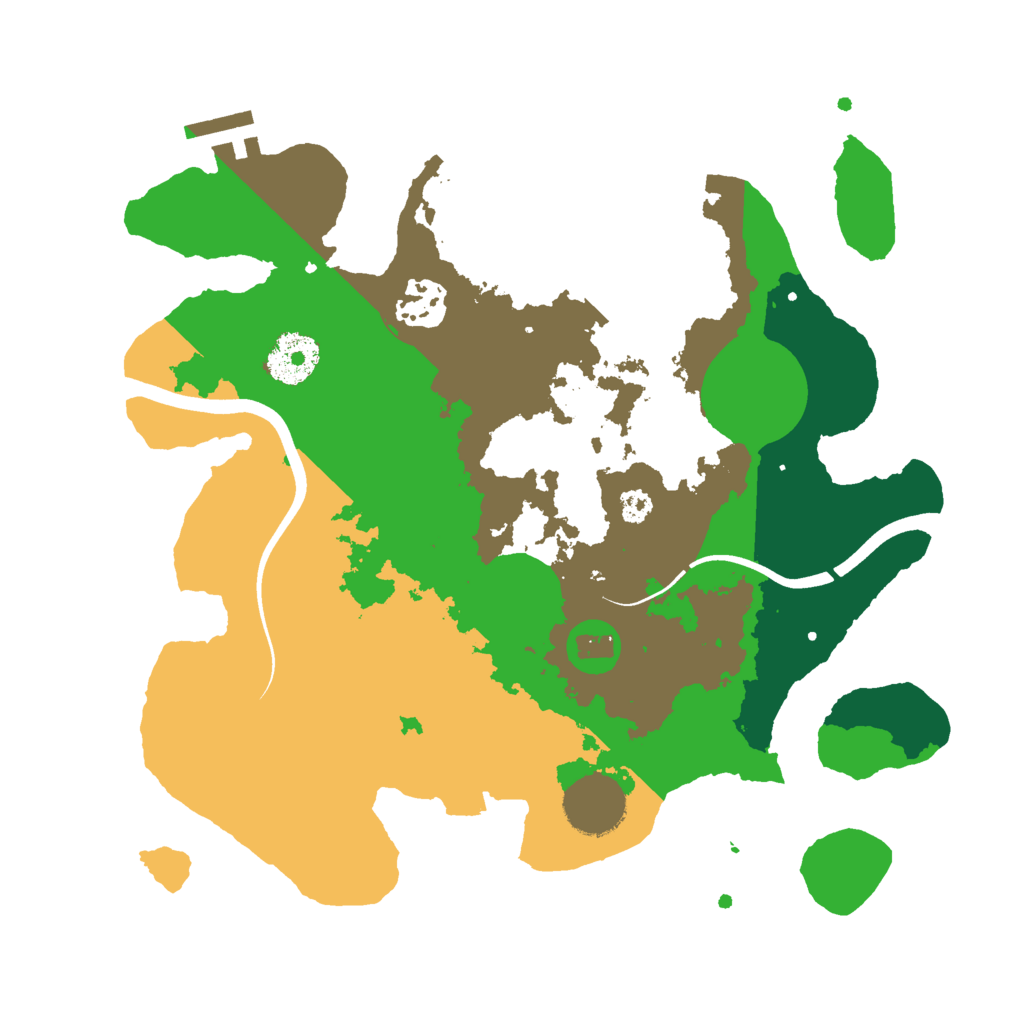 Biome Rust Map: Procedural Map, Size: 3000, Seed: 2074736557