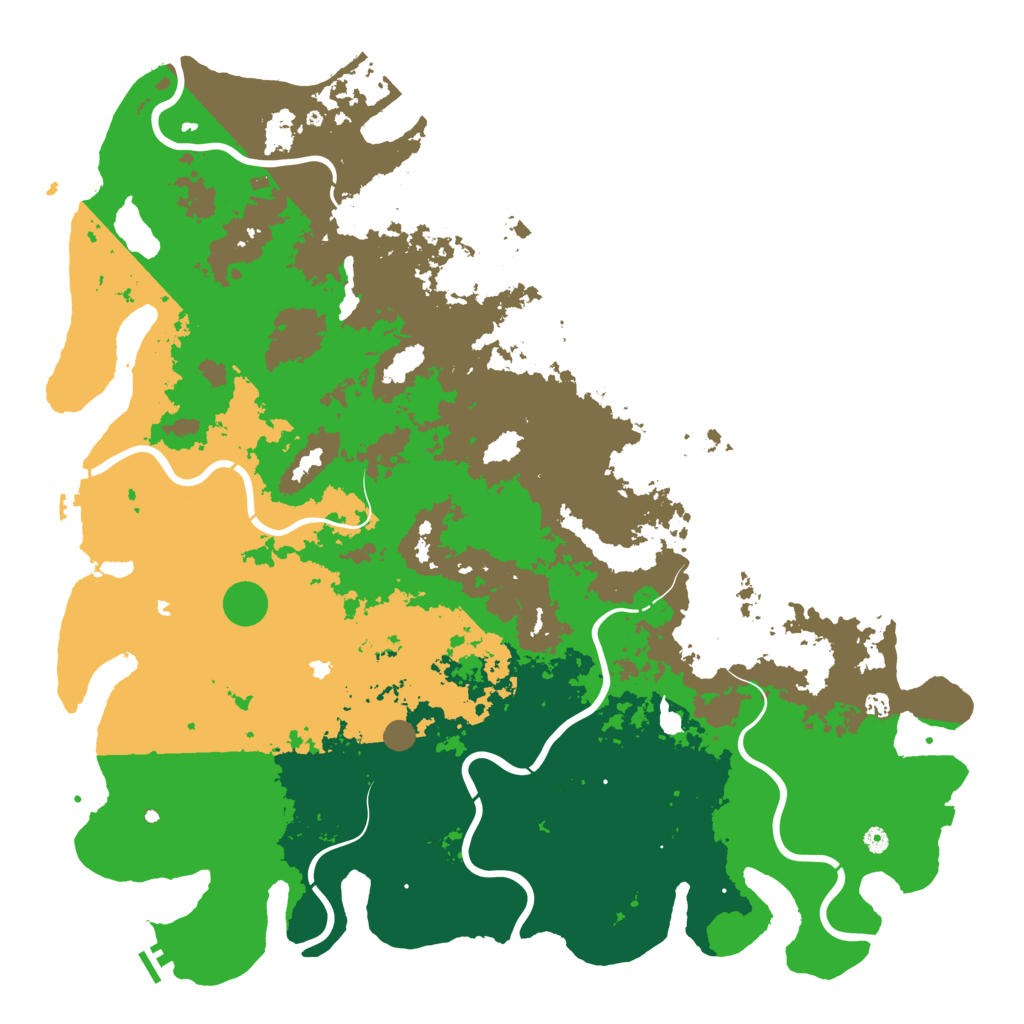 Biome Rust Map: Procedural Map, Size: 6000, Seed: 743877