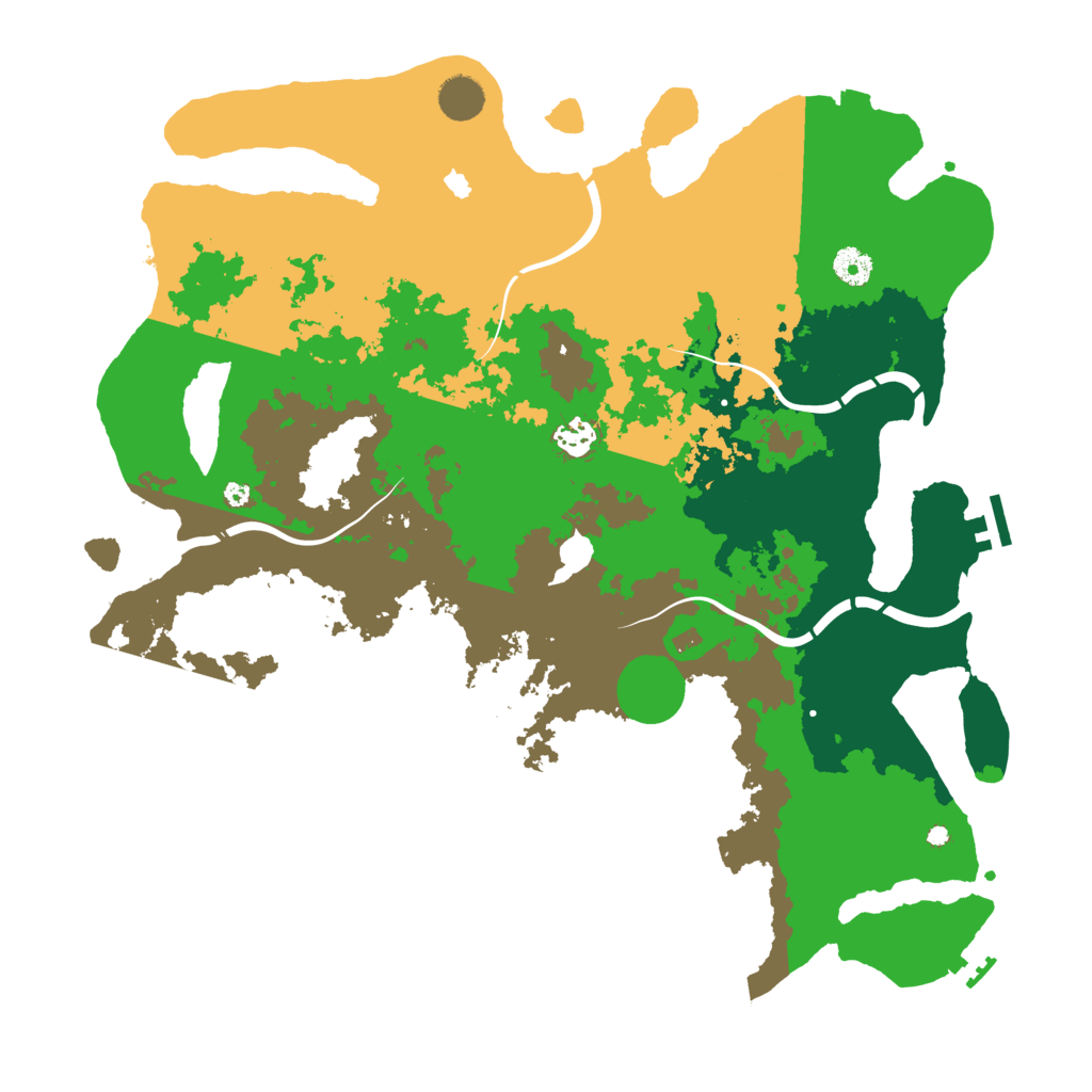 Biome Rust Map: Procedural Map, Size: 4250, Seed: 35599
