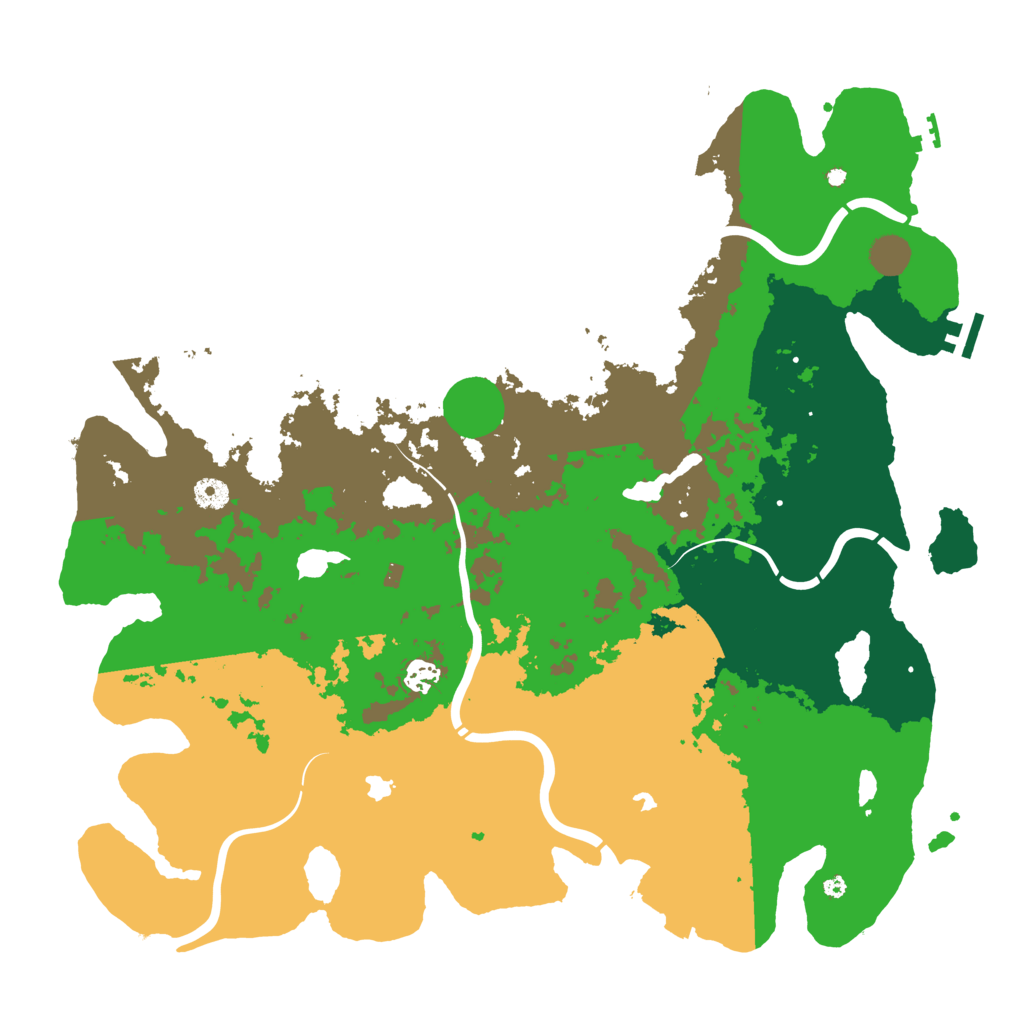 Biome Rust Map: Procedural Map, Size: 4500, Seed: 1845625162
