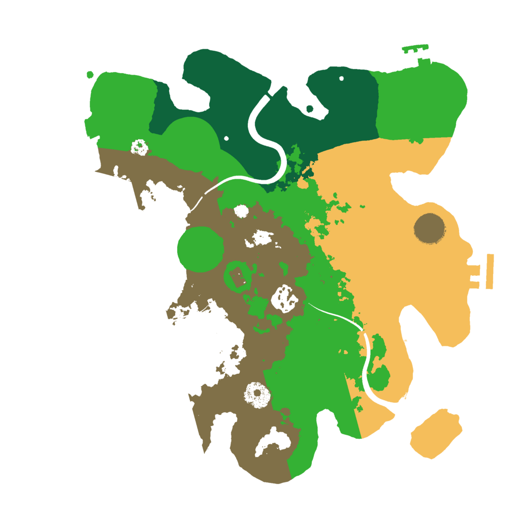 Biome Rust Map: Procedural Map, Size: 3000, Seed: 1574204957