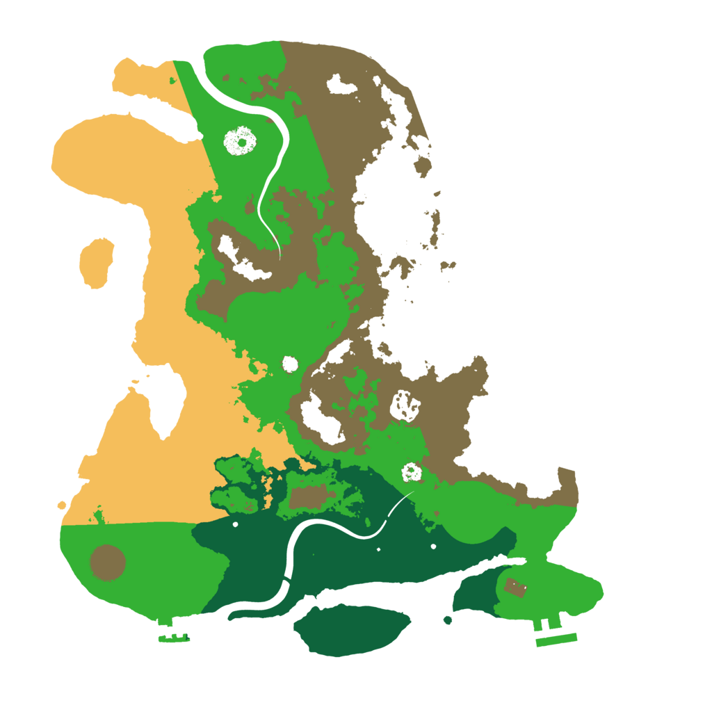 Biome Rust Map: Procedural Map, Size: 3500, Seed: 1079824962