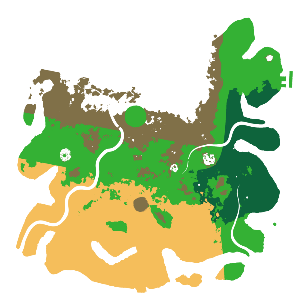 Biome Rust Map: Procedural Map, Size: 3750, Seed: 9991