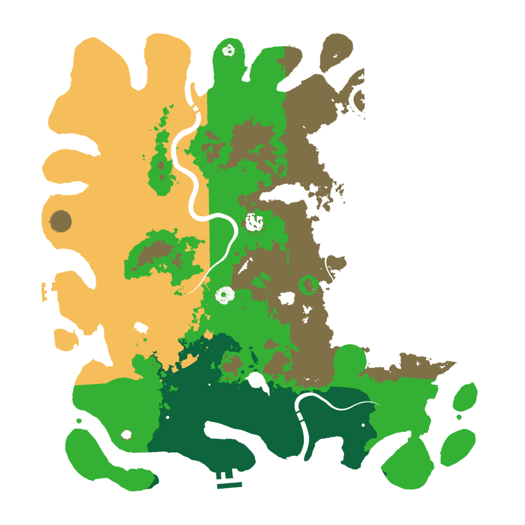 Biome Rust Map: Procedural Map, Size: 4250, Seed: 81055652