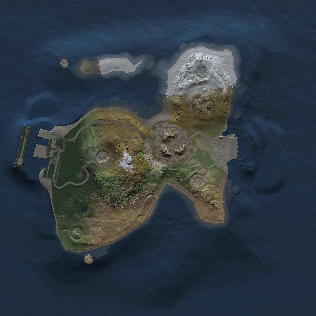 Rust Map: Procedural Map, Size: 1500, Seed: 291426216, 6 Monuments