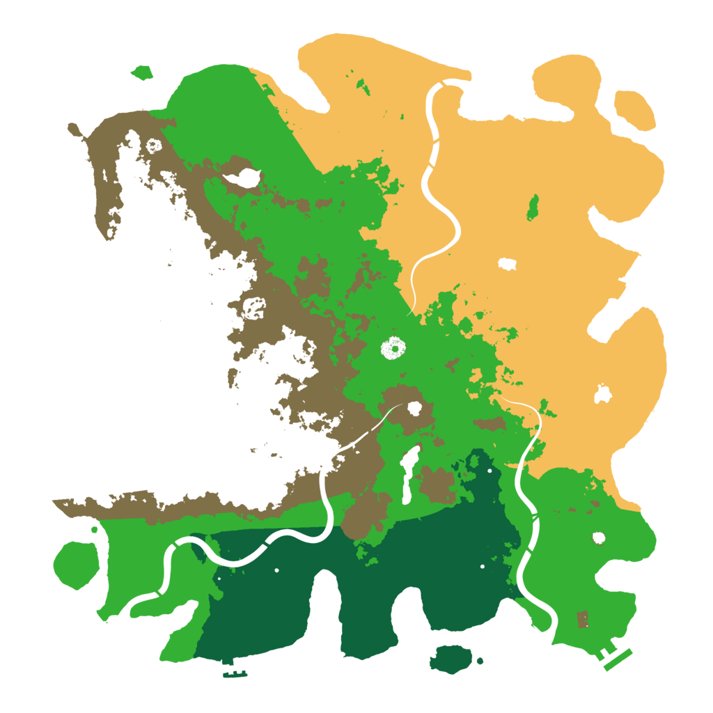 Biome Rust Map: Procedural Map, Size: 4500, Seed: 1207384493