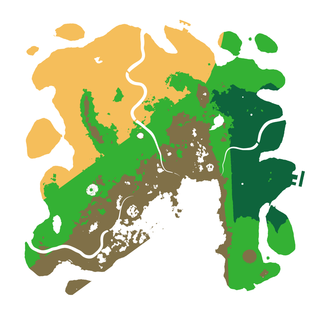 Biome Rust Map: Procedural Map, Size: 4000, Seed: 1286207491