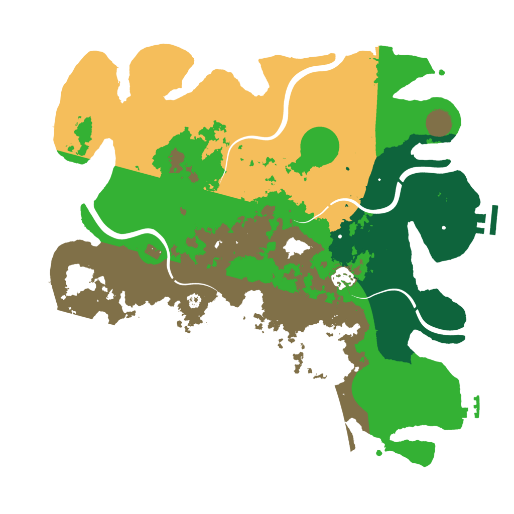 Biome Rust Map: Procedural Map, Size: 3500, Seed: 1740864501