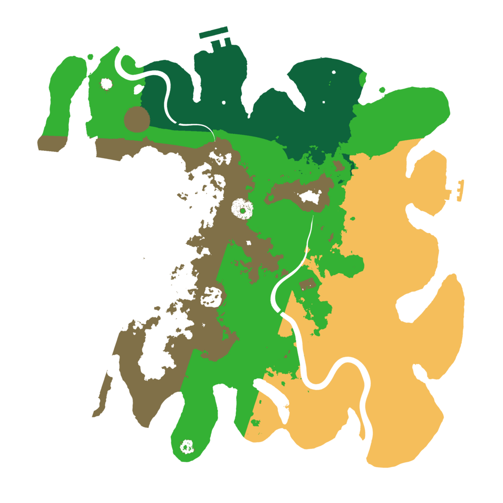 Biome Rust Map: Procedural Map, Size: 3500, Seed: 1807305815