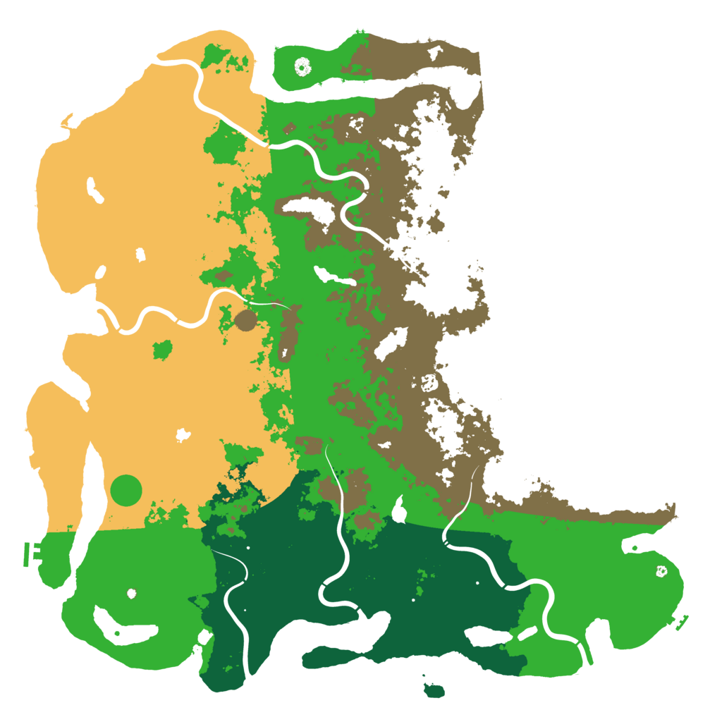 Biome Rust Map: Procedural Map, Size: 6000, Seed: 1751509292