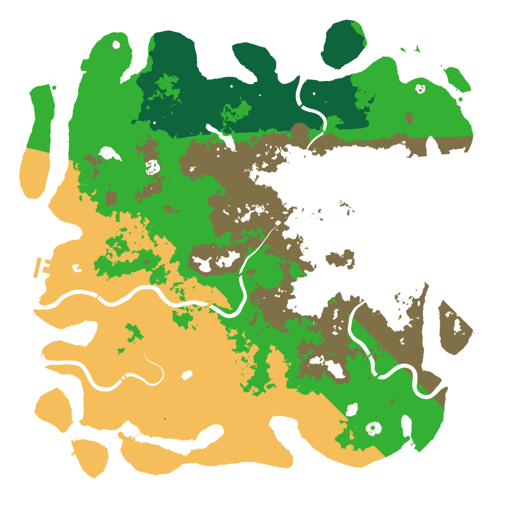 Biome Rust Map: Procedural Map, Size: 5000, Seed: 131642353