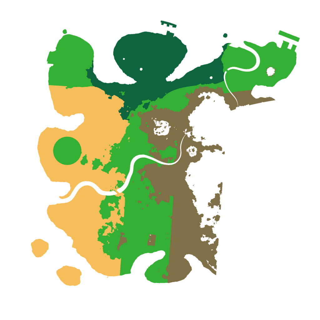 Biome Rust Map: Procedural Map, Size: 3000, Seed: 642615040