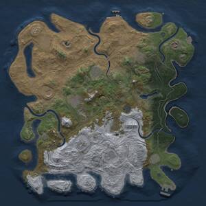 Thumbnail Rust Map: Procedural Map, Size: 4250, Seed: 25200839, 19 Monuments