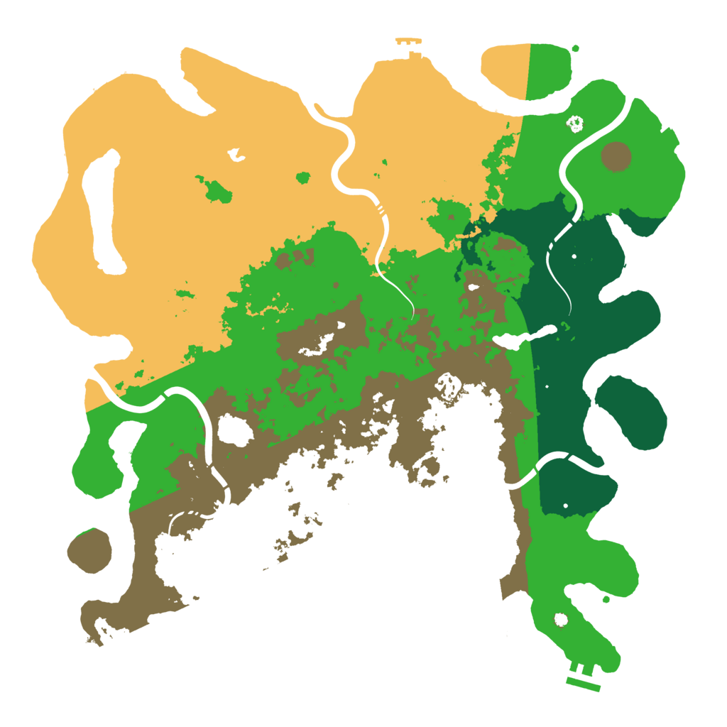 Biome Rust Map: Procedural Map, Size: 4250, Seed: 25200839