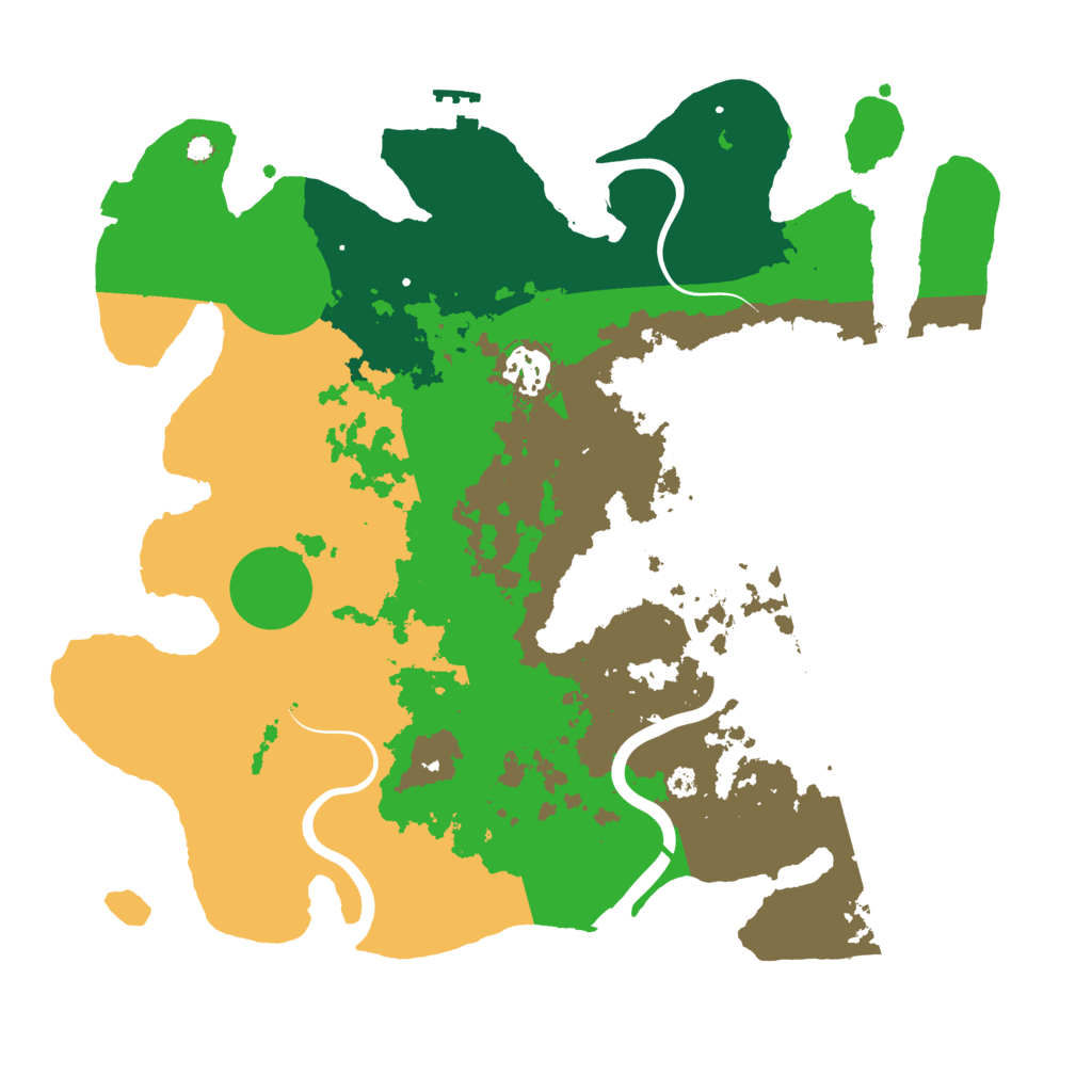 Biome Rust Map: Procedural Map, Size: 3500, Seed: 4323500