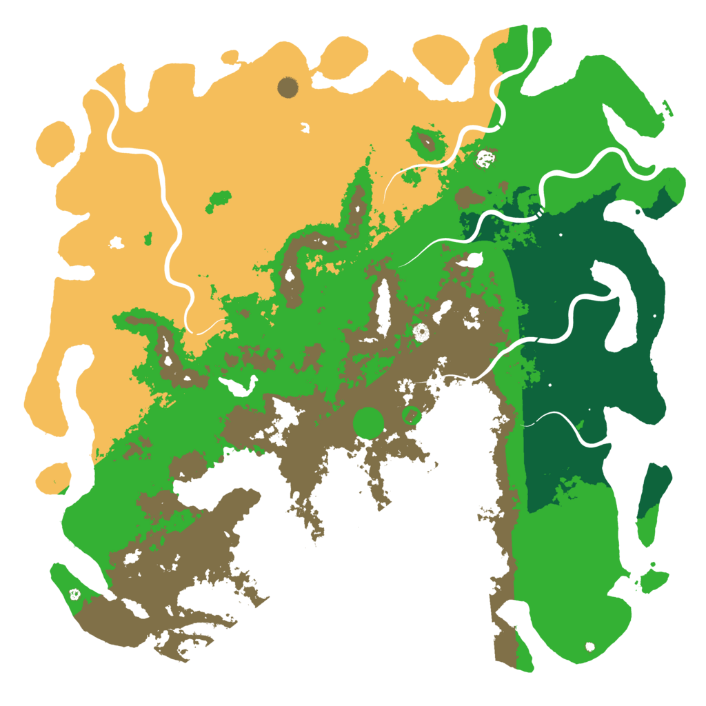 Biome Rust Map: Procedural Map, Size: 6000, Seed: 1262650916