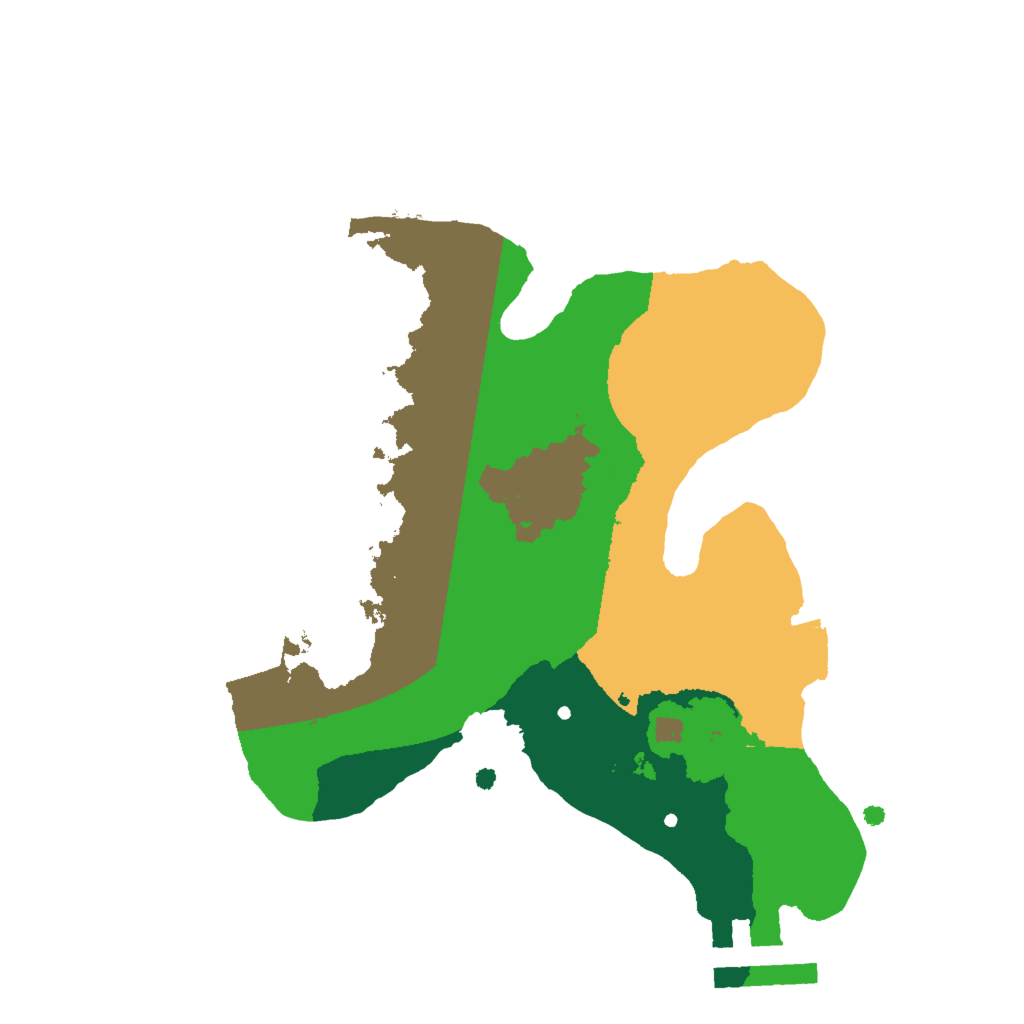 Biome Rust Map: Procedural Map, Size: 2000, Seed: 396711908